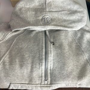 Lululemon Scuba Oversized Half-Zip Hoodie light Grey XS/S
